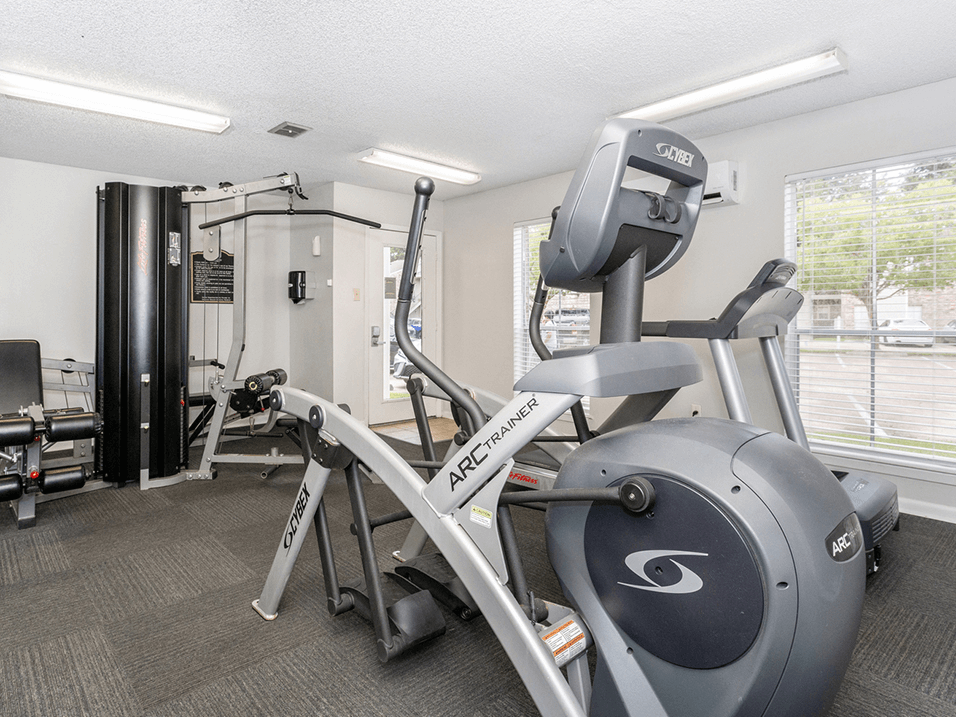 apartment complex with fitness center